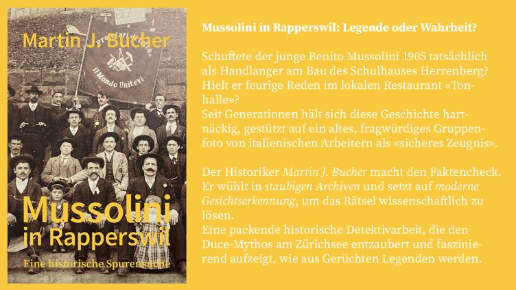 Mussolini in Rapperswil – Ein Spaziergang mit Buchpräsentation